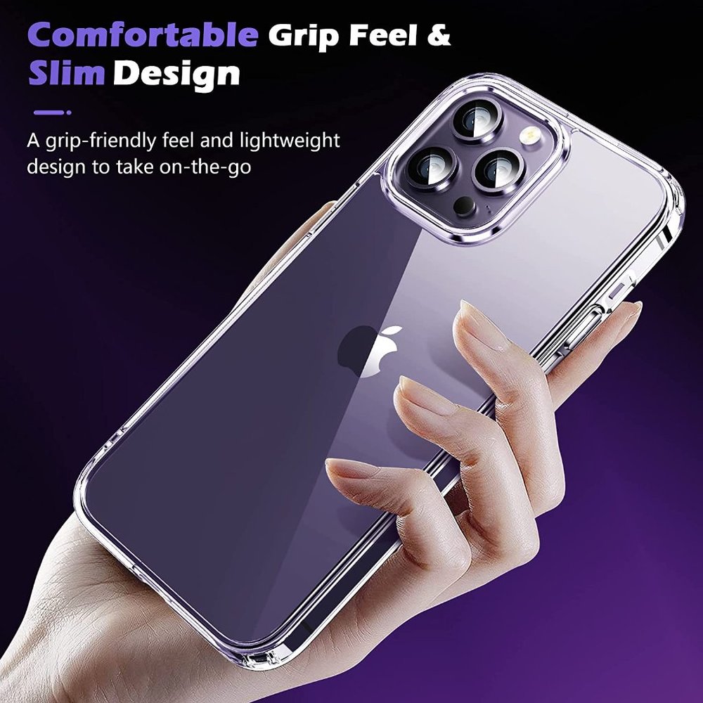 New Protective Clear Case for iPhone 14 Pro Max 6.7 Inch [5 in 1] Military Grade - Picture 6 of 9